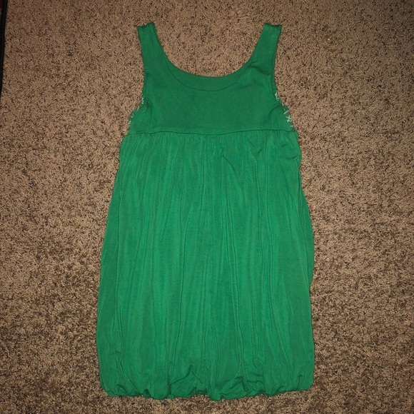 Sequin Hearts Green Bubble Dress - Size Medium - Picture 4 of 7